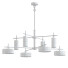 Lámpara de araña Savoy House Ashor 8 Light LED in Matte Black with Warm Brass Accents - SH.X
