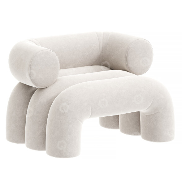 Sessel Nelson de Araujo Boucle Aurora 3D-Modell