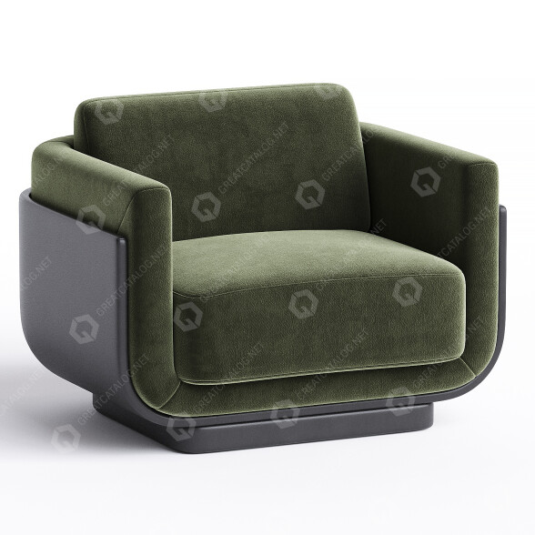 Fotel Charlotte Biltgen Ebisu model 3D
