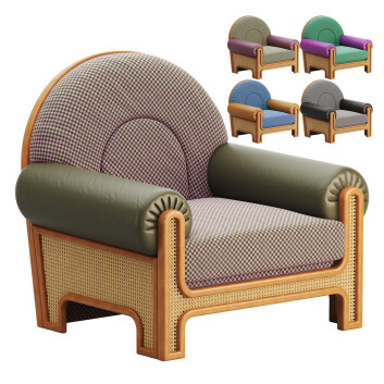Sessel  N-Gene Cherry by Merve Kahraman 3D-Modell