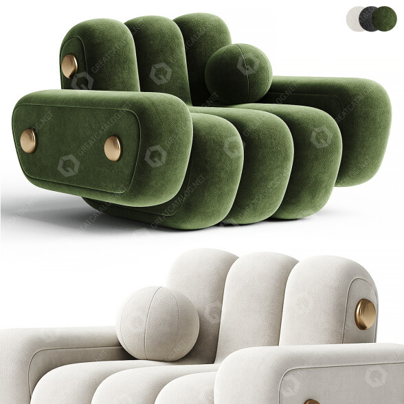 Sessel Porus Studio Dakota 3D-Modell