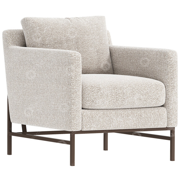 Fotel Burke Decor Vanna model 3D