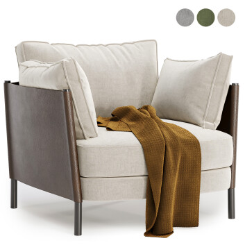 Fauteuil  Minotti Shelley Modèle 3D