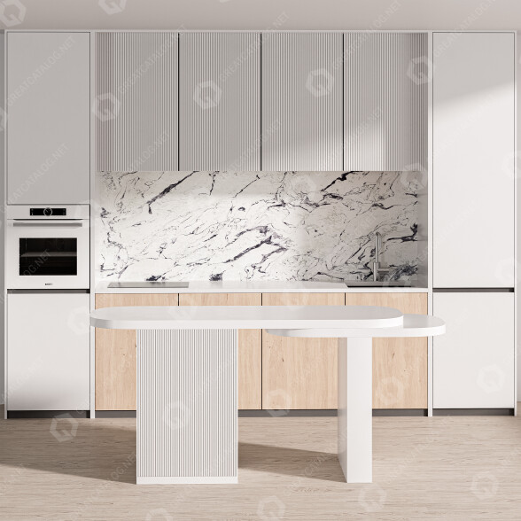 Küche White 05 3D-Modell