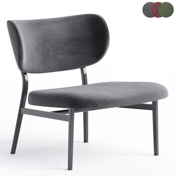 Крісло Bonaldo Noor Lounge 3D модель