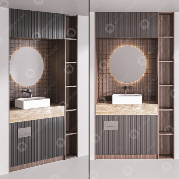 Ванна кімната Furniture 09 3D модель