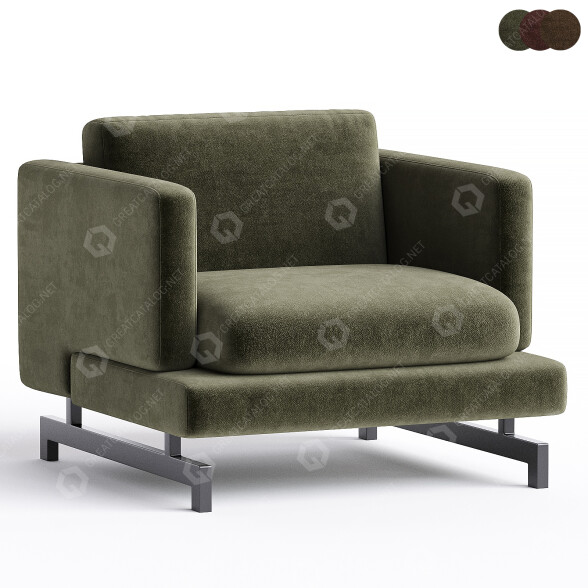 Кресло Natuzzi Jeremy 3D модель