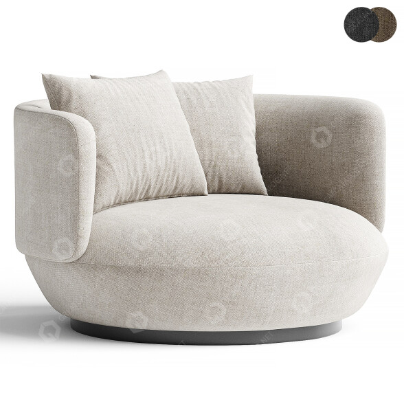 Fotel Wentz Baixa model 3D