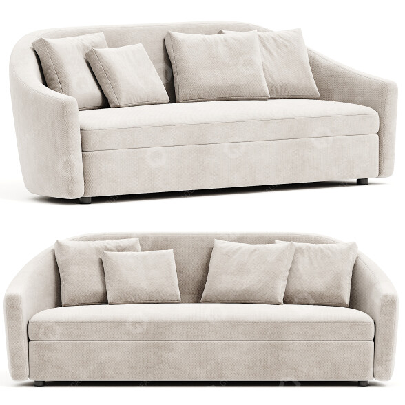 Canapé South Hill Home Barrel modèle 3D