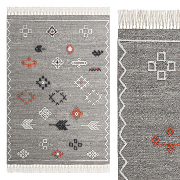 Alfombra  La Redoute Nawa Berber-Style Kilim Modelo 3D