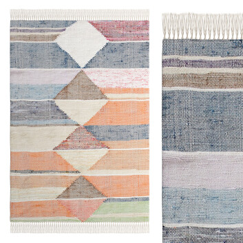Alfombra  La Redoute Mattor 100% Recycled Cotton Woven Flat Modelo 3D