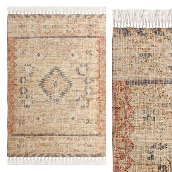 Teppich La Redoute Navaja Aged Effect Kilim XXL 3D-Modell