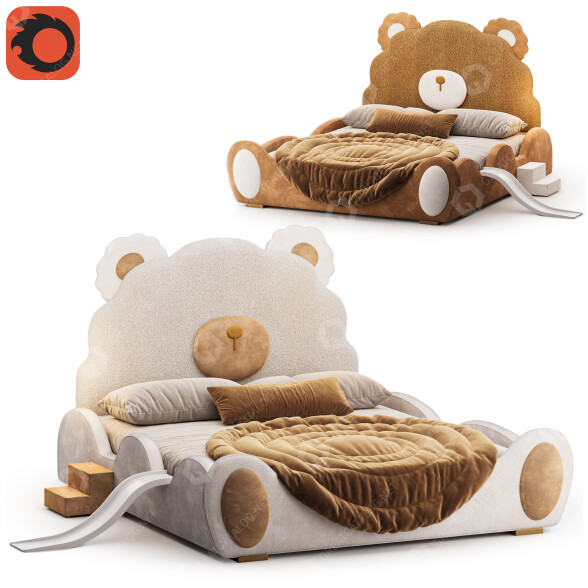 Ліжко Bear 3D модель