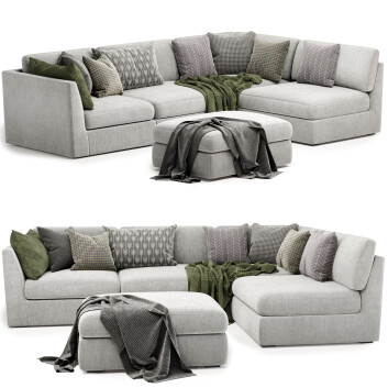 Canapé et Ottoman  Dreamworks Living Ovo 4 Seat Modèle 3D
