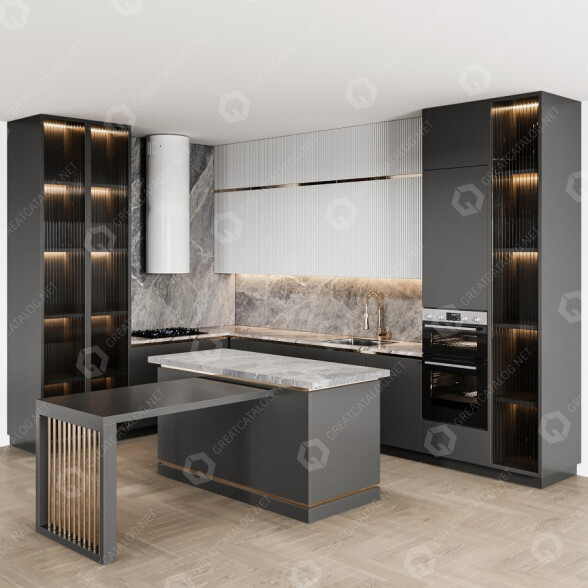 Kuchnia Modern 92 model 3D