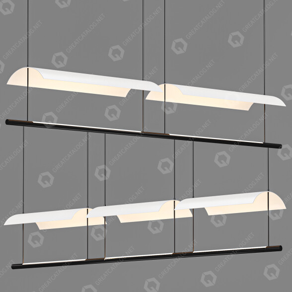 Lampes suspendues Lamina modèle 3D
