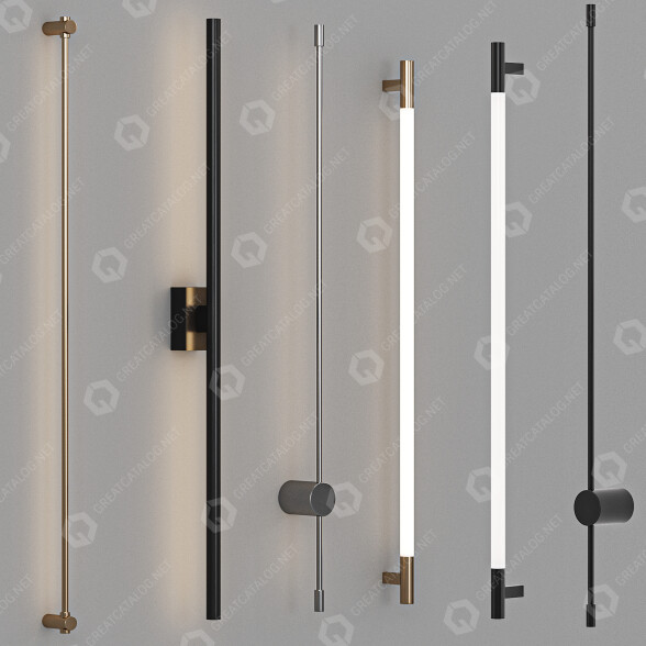 Lampy ścienne Cane model 3D