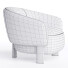 Fauteuil Artemest Beige Boucle - izzatilla3d