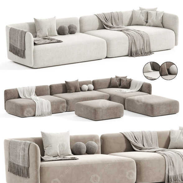 Sofas und Poufs MDF Italia Cosy 3D-Modell