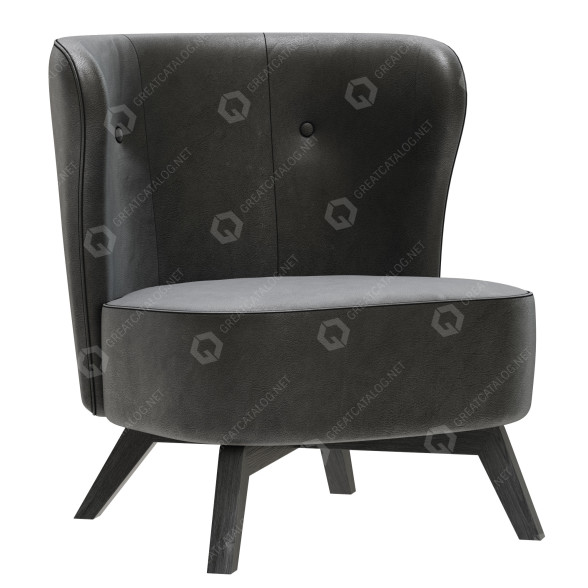 Fotel Furninova Carmen model 3D