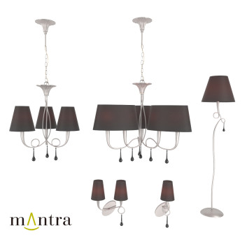 Chandeliers, Wall and Floor Lamps  Collection Mantra Paola 3D model