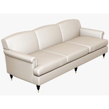 Sofa George Smith Short Scroll Arm Signature