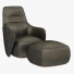 Крісло та пуф Giorgetti Caddy - zifir3d