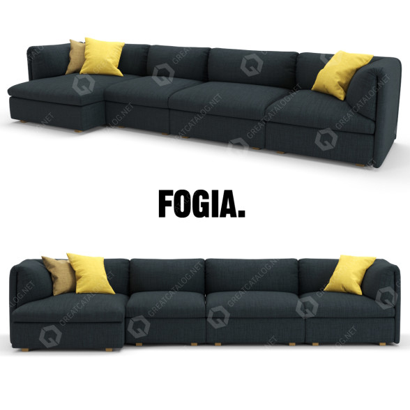 Диван Fogia Retreat 3D модель