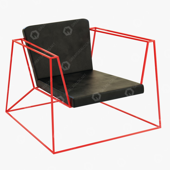 Sessel Supply Heavy Metal 3D-Modell