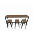 Bartisch und Hocker Set - Asti
