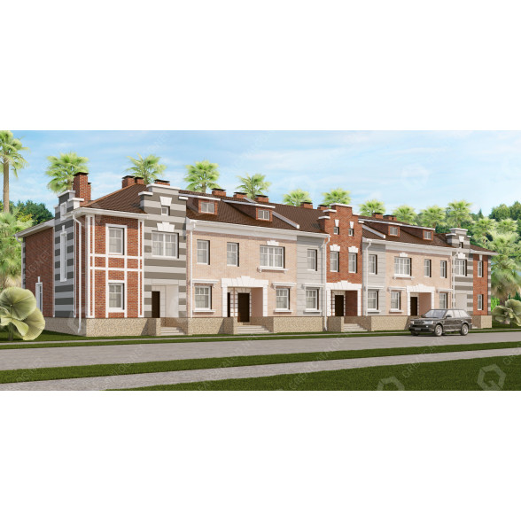 Дом 2 Storey 3D модель