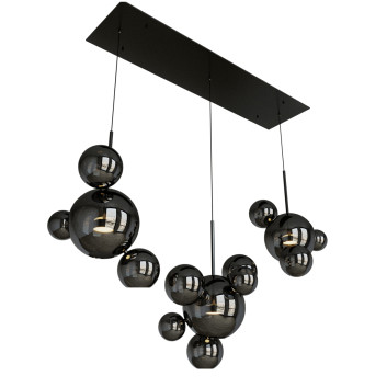 Lampe  Giopato & Coombes Linear Chandelier Bubble smoky Modèle 3D