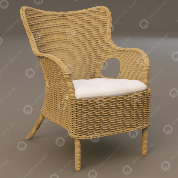 Крісло IKEA Byholma Marieberg 3D модель