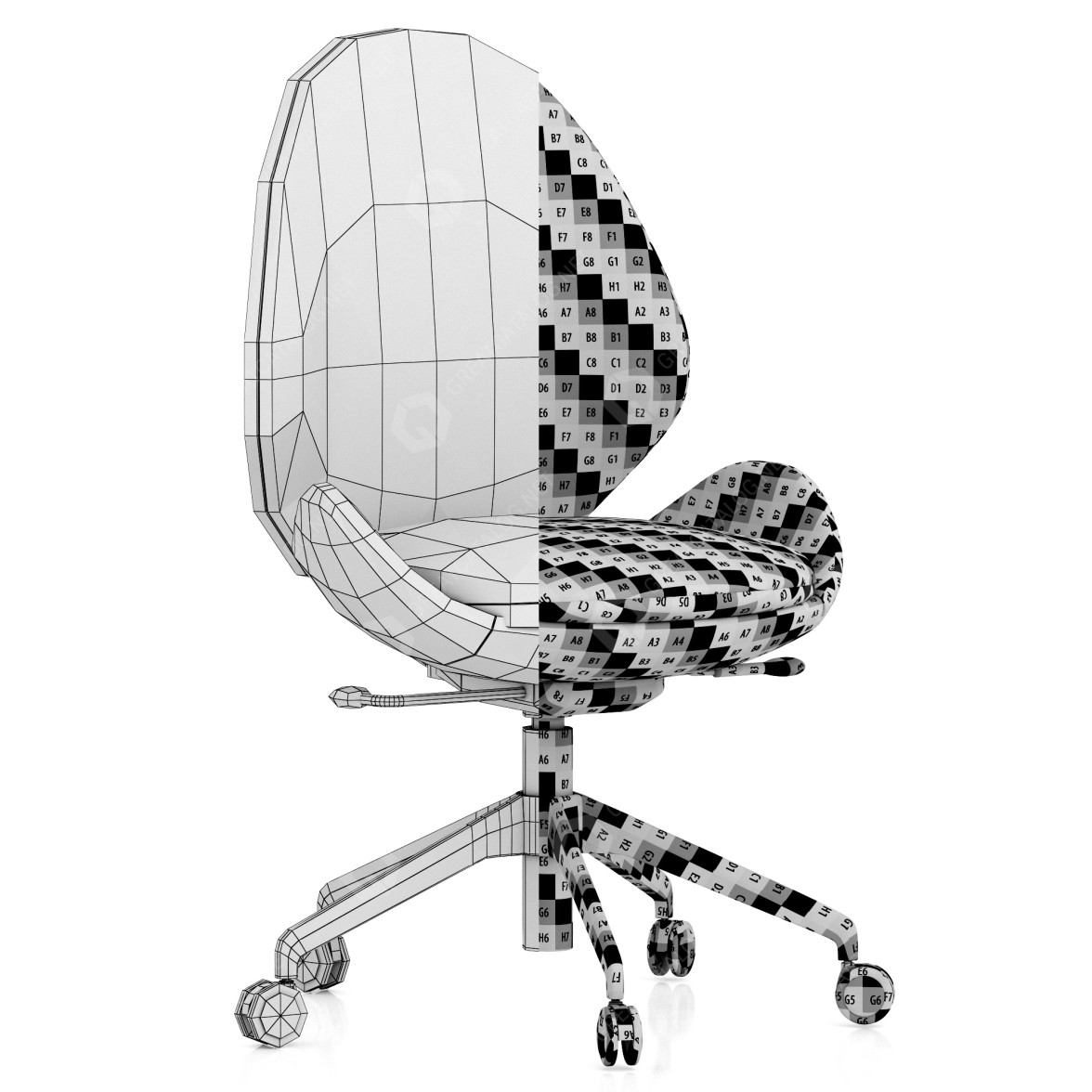 Chair IKEA Hattefjäll 3D model GreatCatalog 4722