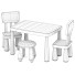 Table et chaises IKEA Mammut - zifir3d