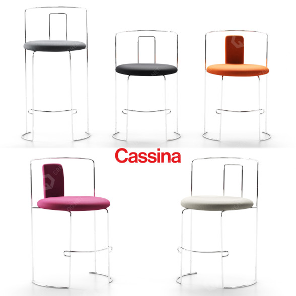 Барні стільці Cassina Gaja 3D модель