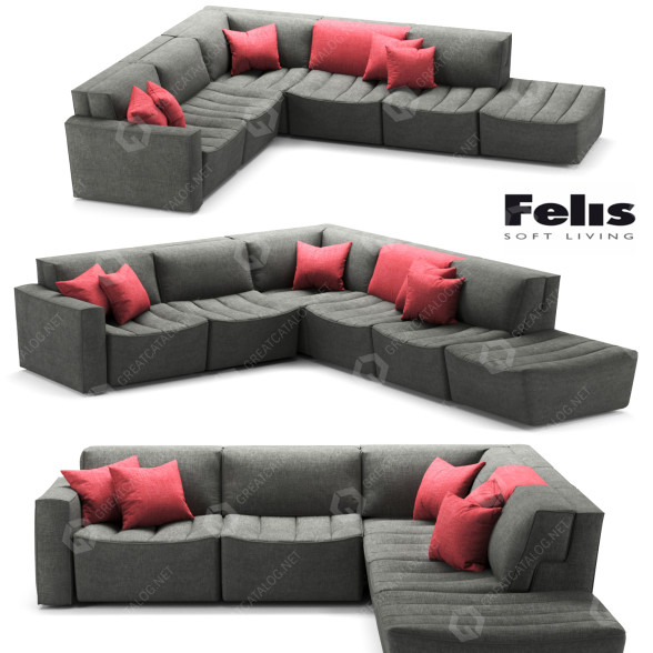 Sofa Felis Cozy 3D model