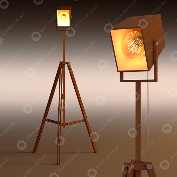 Stehleuchte Metal 3D-Modell