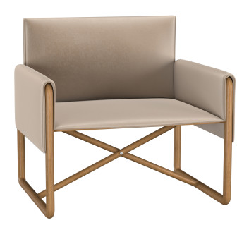 Armchair  Wood Frame 3D model