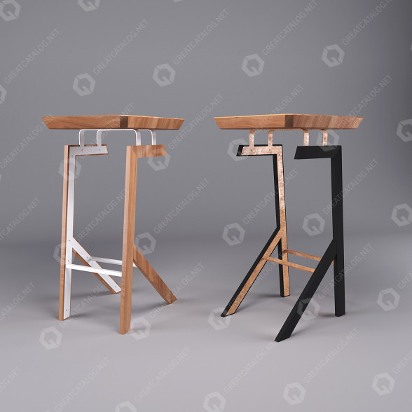 Barhocker Anima 3D-Modell
