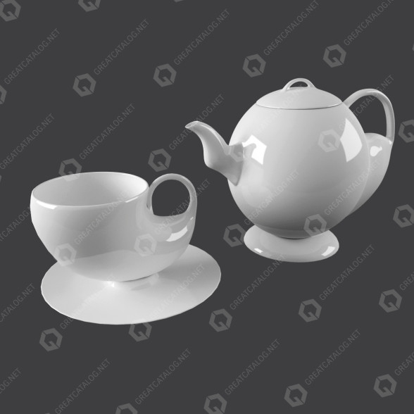 Vajilla Tea Modelo 3D