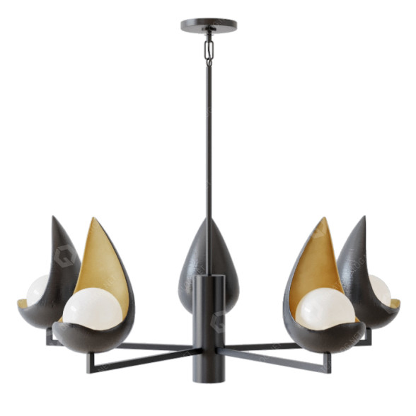 Lustre Hinkley Ren 5-Light modèle 3D