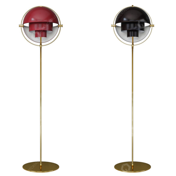 Lampadaire Gubi Multi-Lite modèle 3D