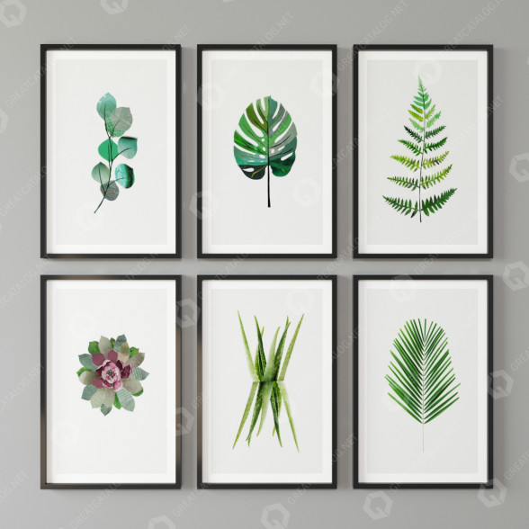 Pinturas Juniqe Plantas Modelo 3D