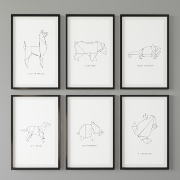 Картини Juniqe Animal Theme Paintings 3D модель
