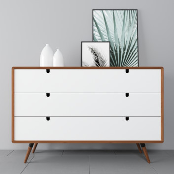 Kommode und Dekoration  Habitables Mid Century 3D-Modell