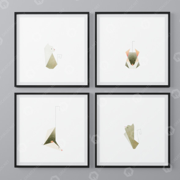 Kino Juniqe Animal Theme Paintings 2 model 3D