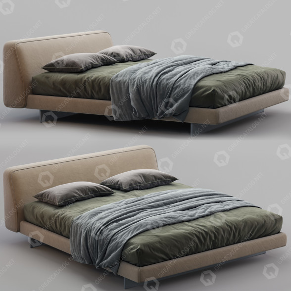 Bett Alivar Feng 3D-Modell