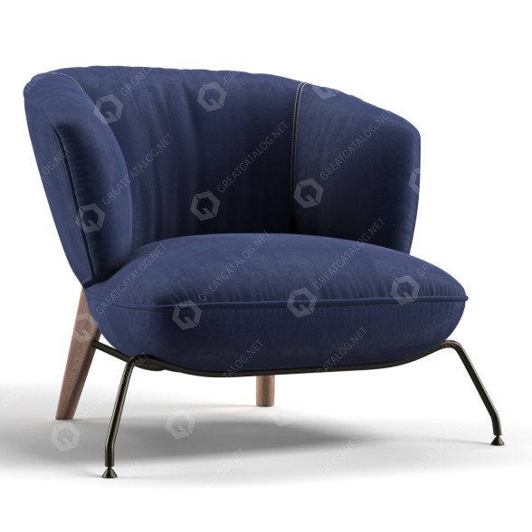 Кресло Natuzzi Penelope 3D модель