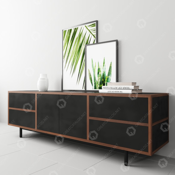 Dresser and Decor Bellboy Driver Console 3D model